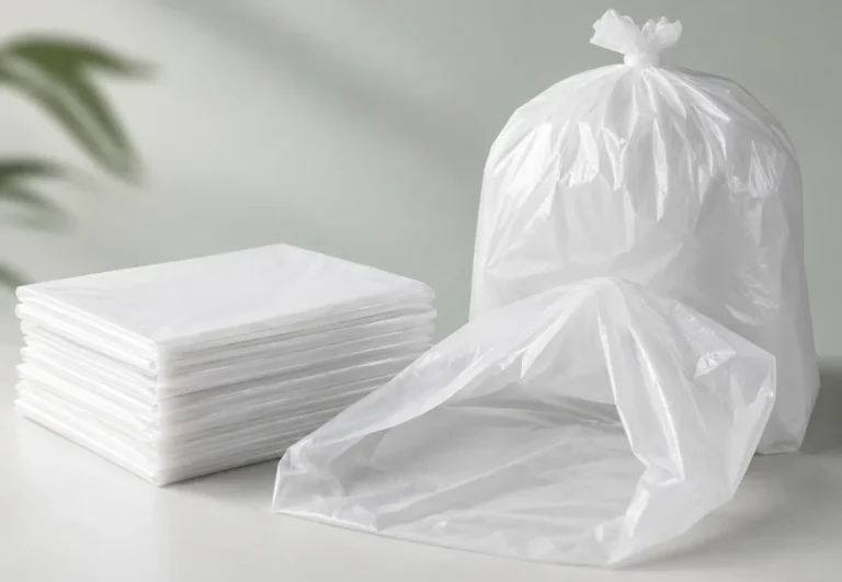 Sacos plásticos PEBD e PEAD transparentes e leitosos